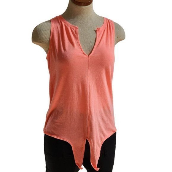 Victoria's Secret Sport Orange  Sleeveless front tie top, Size S - Picture 9 of 11